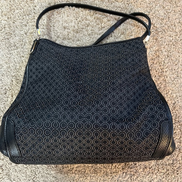 Coach Handbags - COACH F27843 MADISON OP ART PEARLESCENT FABRIC PHOEBE SHOULDER BAG